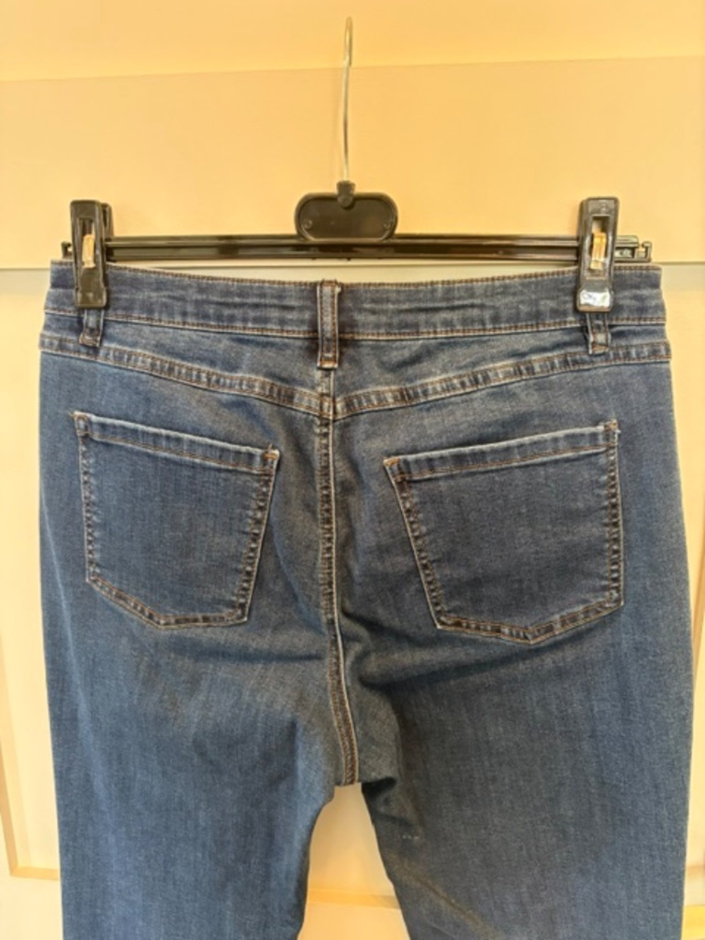 FDJ French Dressing Jeans Olivia sz 10 blue denim 28 in inseam deco embroidery - Picture 11 of 15